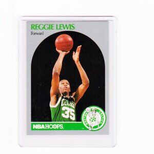 1990 NBA HOOPS Boston Celtics Reggie Lewis #43
